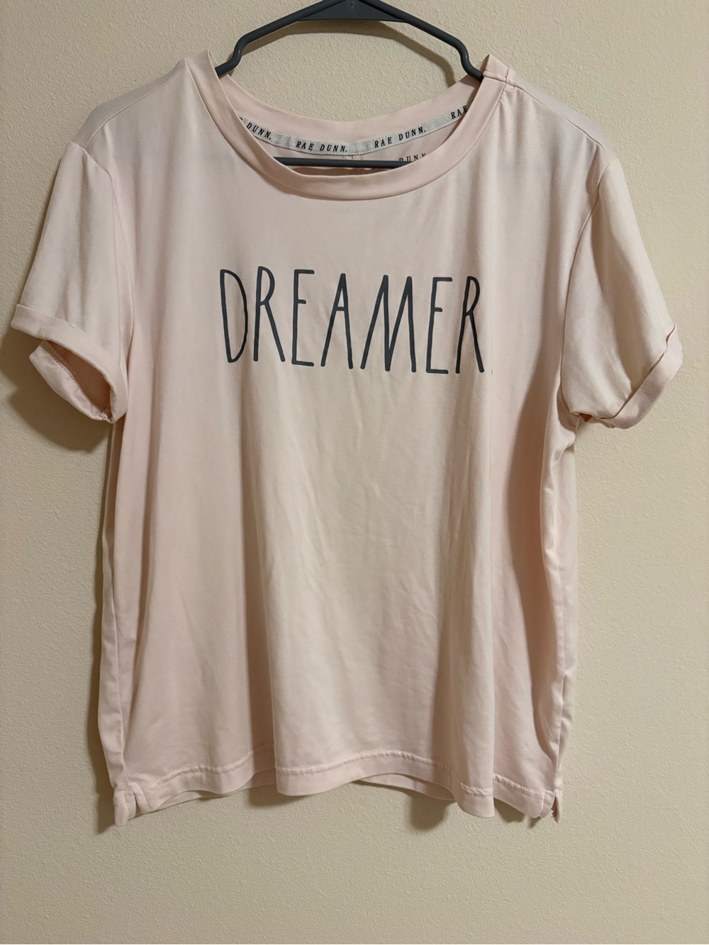 Rae Dunn Dreamer Graphic Tee in Light Blush
